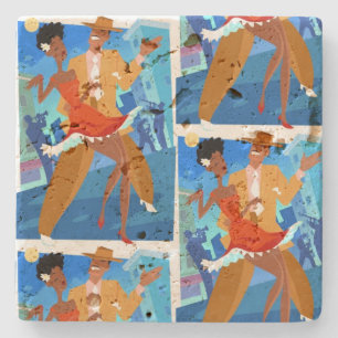 "Salsa son Cubano" Steinuntersetzer