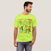 Salsa-Sonnenuntergangsfeier sicherheitsgrün T-Shirt (Vorne ganz)