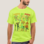 Salsa-Sonnenuntergangsfeier sicherheitsgrün T-Shirt (Vorderseite)