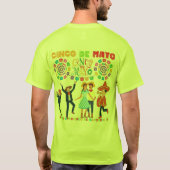 Salsa-Sonnenuntergangsfeier sicherheitsgrün T-Shirt (Rückseite)