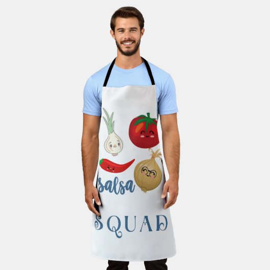 Salsa Squad Niedlich Food Spaß Zitat Funny Schürze (Getragen)