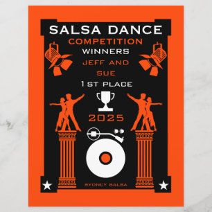 Salsa Tance Competition Certificate