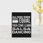 Salsa Tancing Latin Lover Dancers Fun Statement Al Karte (Gelbe Blume)