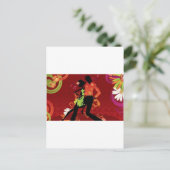 Salsa Tanz Postkarte (Stehend Vorderseite)