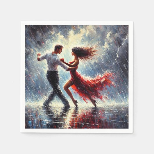 Salsa Tanz Serviette (Vorderseite)