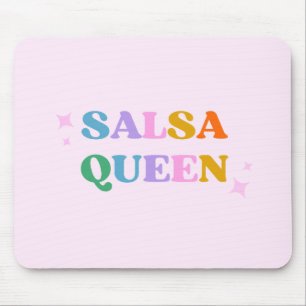 Salsa-Tanz-Typografie retro modern  Mousepad