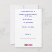 Salsa-Tanzen-Pose-Silhouetten kundenspezifisch Einladung (Rückseite)