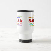 Salsa-Tanzen-Tasse für Tänzer-Wort-Wolke Reisebecher (Mittel)