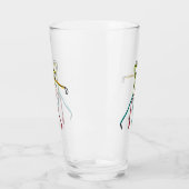 Salsa tanzende Figuren Glas (Links)