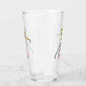 Salsa tanzende Figuren Glas (Rechts)