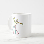 Salsa tanzende Figuren Kaffeetasse (Vorderseite Links)