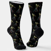 Salsa tanzende Figuren Socken (Gewinkelt)
