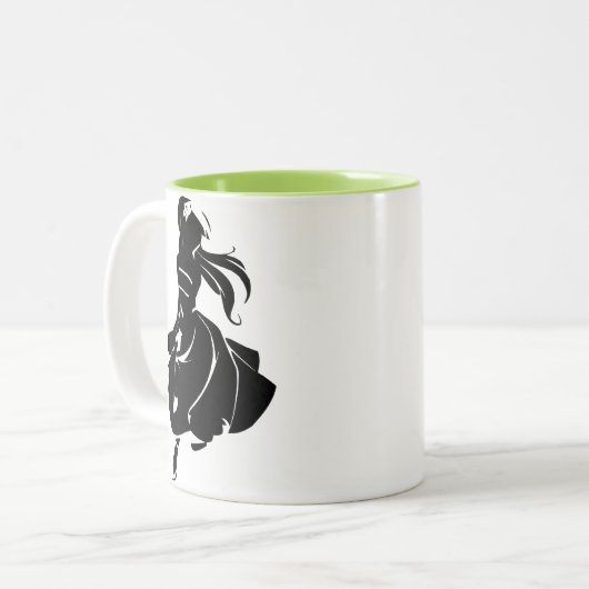 Salsa-Tänzer-Geschenk Zweifarbige Tasse (Vorderseite Links)
