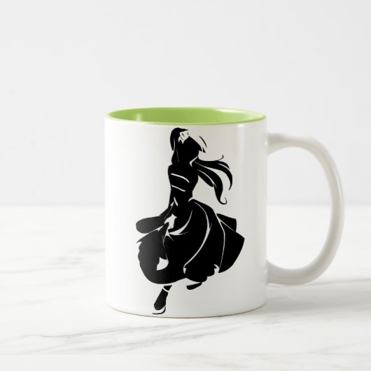 Salsa-Tänzer-Geschenk Zweifarbige Tasse (Rechts)