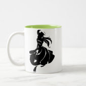 Salsa-Tänzer-Geschenk Zweifarbige Tasse (Links)