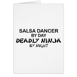 Salsa-Tänzer tödliches Ninja bis zum Nacht