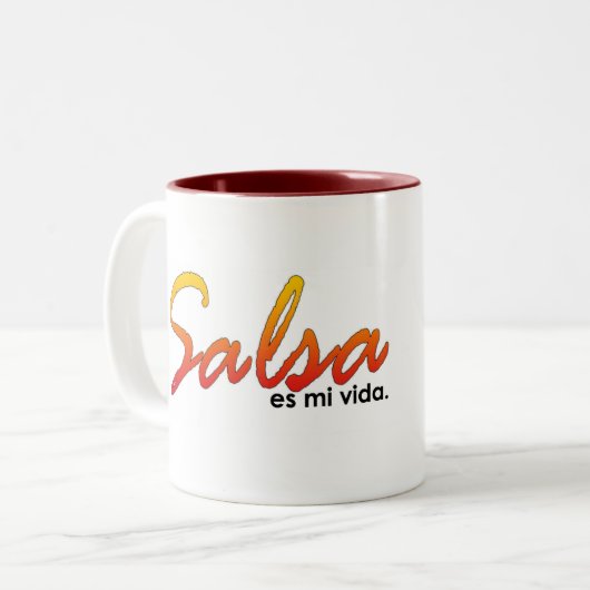 Salsa-Tasse Zweifarbige Tasse (Vorderseite Links)