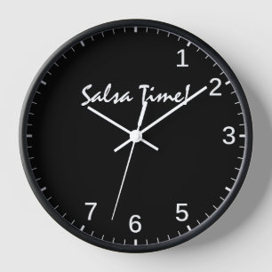 Salsa Time Clock - Funny Latin Dance Step Timing Uhr