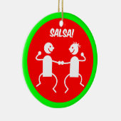 Salsatänzer Keramik Ornament (Rechts)