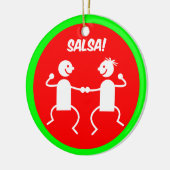Salsatänzer Keramik Ornament (Links)