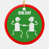 Salsatänzer Keramik Ornament (Hinten)