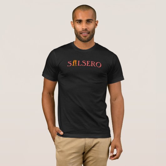 Salsero Salsa-Tänzer-Mann mit T-Shirt (Vorne ganz)