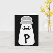 Salt And Pepper Halloween Costumes  Karte (Gelbe Blume)