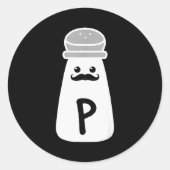 Salt And Pepper Halloween Costumes Runder Aufkleber (Vorderseite)