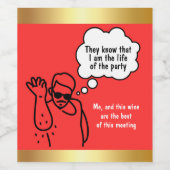 Salt Bae Approved: Custom Wine Labels for Party Pe Weinetikett (Einzelnes Label)