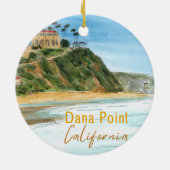 Salt Creek Beach, Dana Point, California Keramik Ornament (Hinten)