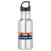 Salt Fork Lake Ohio Canoe Edelstahlflasche (Vorderseite)