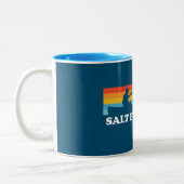 Salt Fork Lake Ohio Canoe Zweifarbige Tasse (Links)