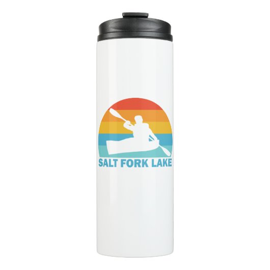 Salt Fork Lake Ohio Kajak Thermosbecher (Vorderseite)