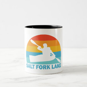 Salt Fork Lake Ohio Kajak Zweifarbige Tasse