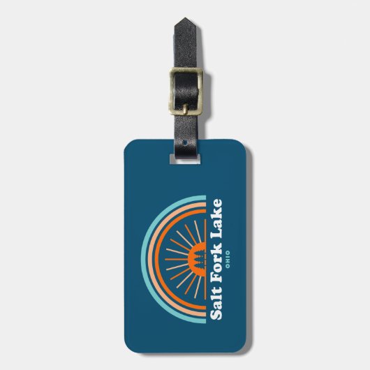Salt Fork Lake Ohio Rainbow Gepäckanhänger (Vorderseite vertikal)