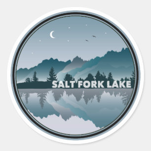 Salt Fork Sass Café - Wine Bar Runder Aufkleber