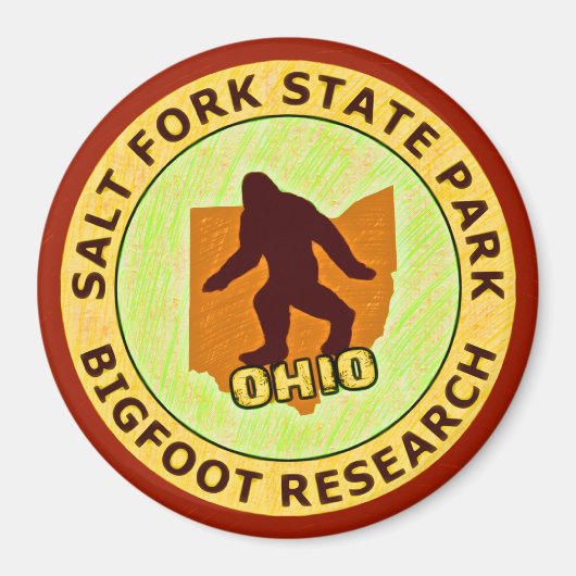 Salt Fork Staat Park Bigfoot Research Magnet (Vorne)