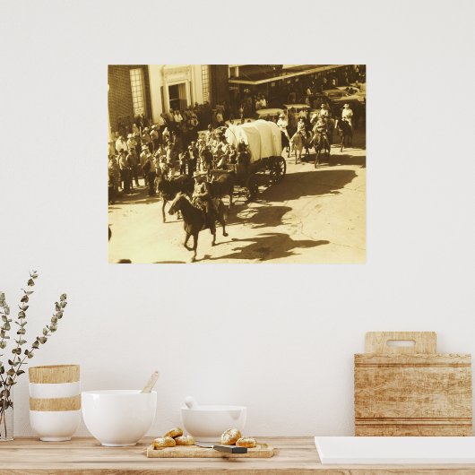 Salt Grass Trail Tour durch Downtown Houston, Tx Poster (Küche)