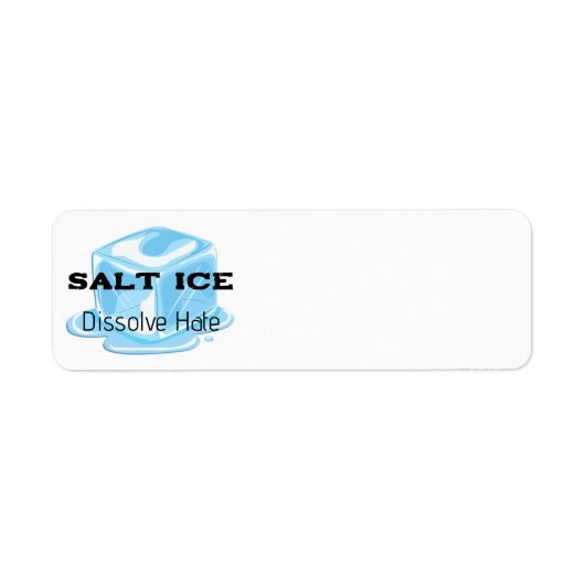 Salt Ice Return Address Label (Vorne)