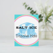 Salt Ice Sticker Postkarte (Stehend Vorderseite)