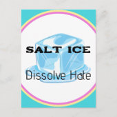 Salt Ice Sticker Postkarte (Vorderseite)