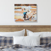 Salt in Maras, Peru Leinwanddruck (Insitu (Schlafzimmer))