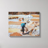 Salt in Maras, Peru Leinwanddruck (Vorderseite)