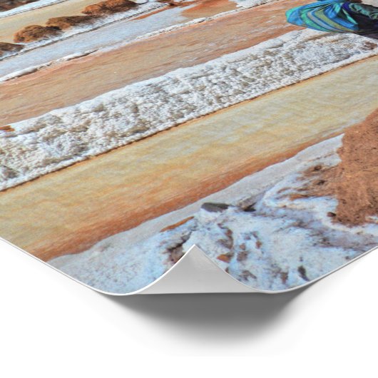 Salt in Maras, Peru Poster (Ecke)