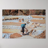 Salt in Maras, Peru Poster (Vorne)