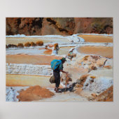 Salt in Maras, Peru Poster (Vorne)