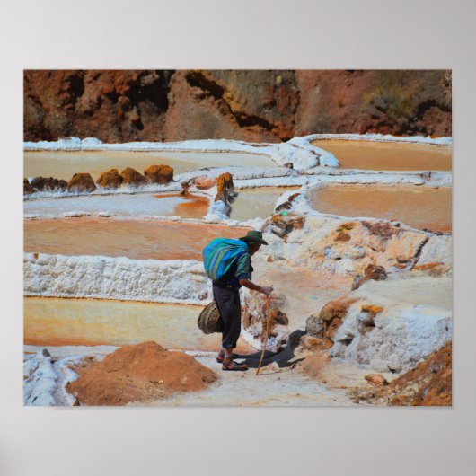 Salt in Maras, Peru Poster (Vorne)