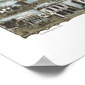 Salt Lake City, ABER Panoramakarte - 1870 Poster (Ecke)