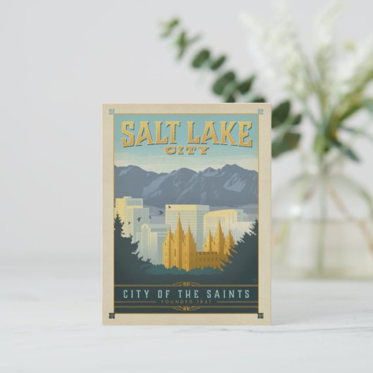 Salt Lake City, ABER Postkarte (Stehend Vorderseite)