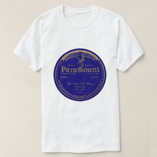 "Salt Lake City Blues" Charlie Jackson PARAMOUNT T-Shirt (Design vorne)